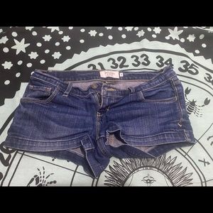Jean shorts.